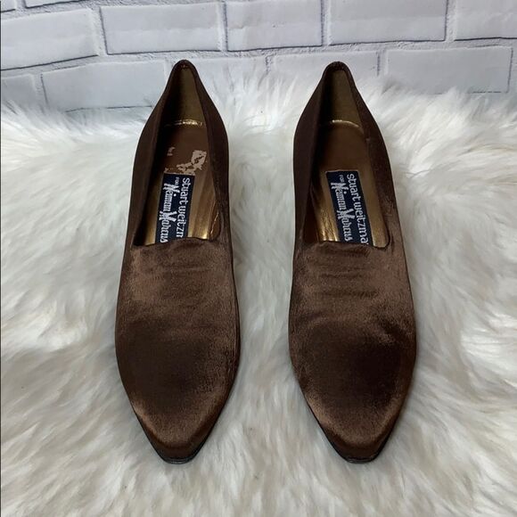 Stuart Weitzman/Neiman Marcus Satin Heels Size 7 - Picture 2 of 6
